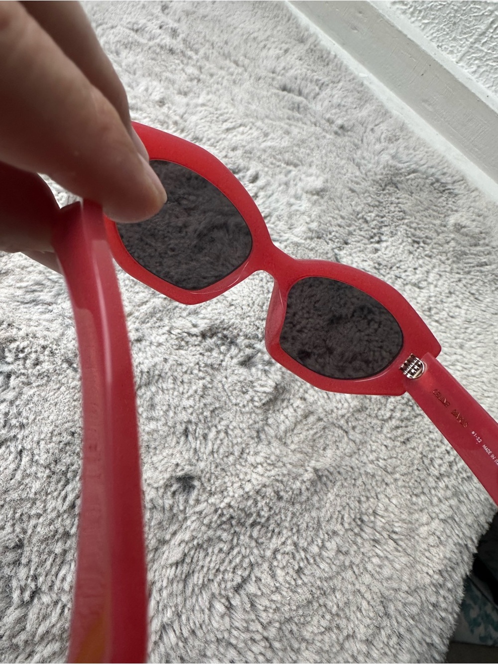 CELINE RED TRIOMPHE SUNGLASSES - Picture 6 of 6
